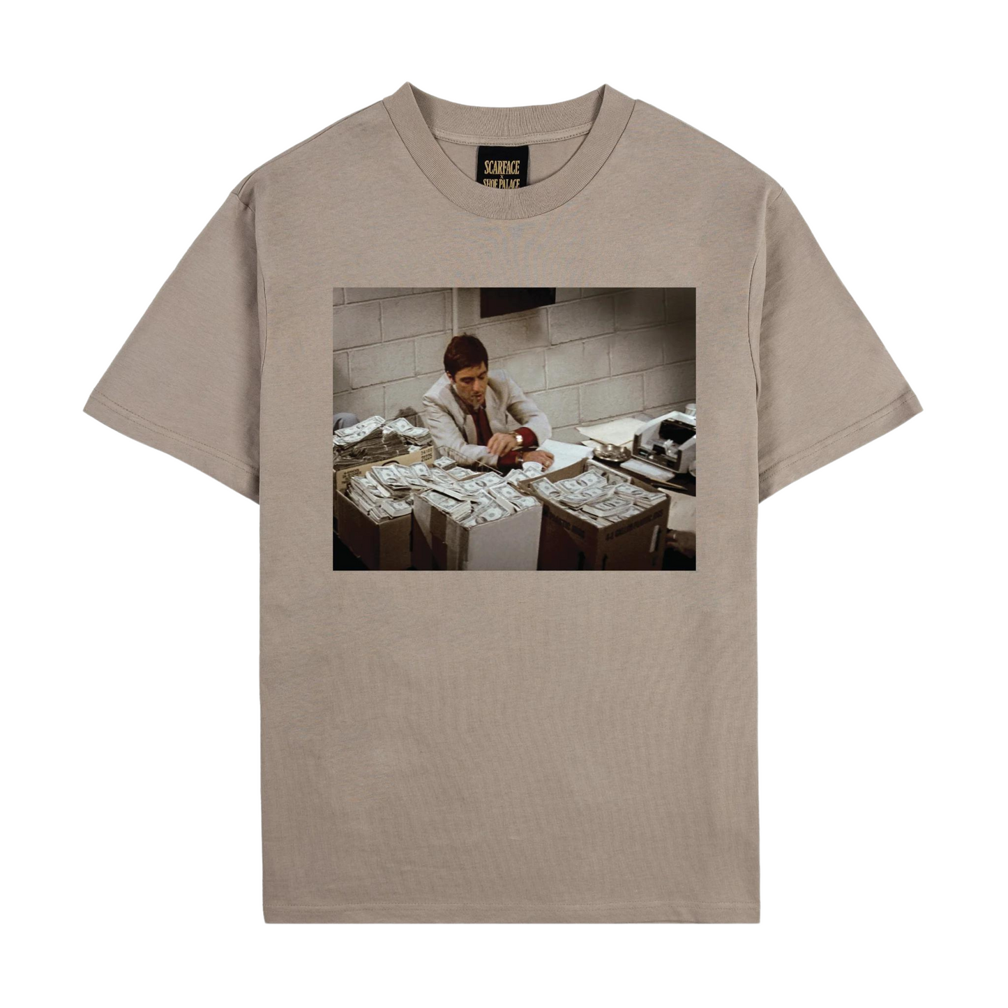 TEE SCARFACE COUNTING MONEY