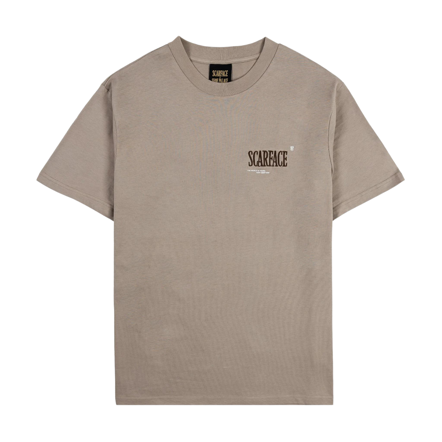 TEE SCARFACE DAY AT THE OFFICE TAUPE