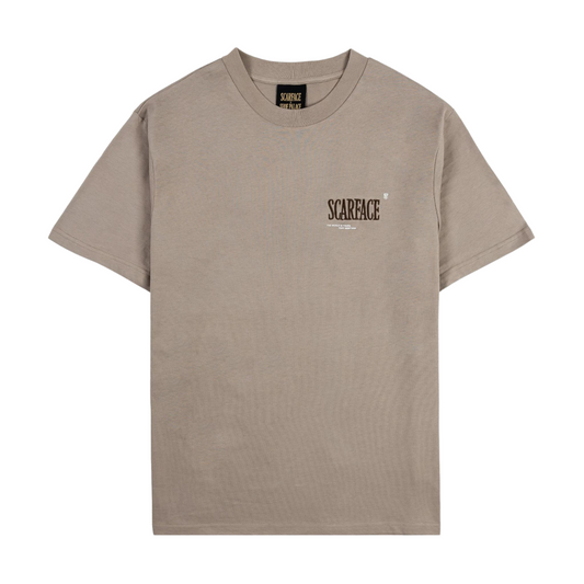 TEE SCARFACE DAY AT THE OFFICE TAUPE