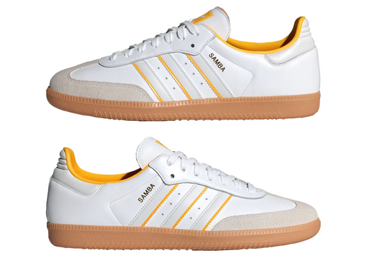adidas Samba OG "Crystal White & Crew Yellow"