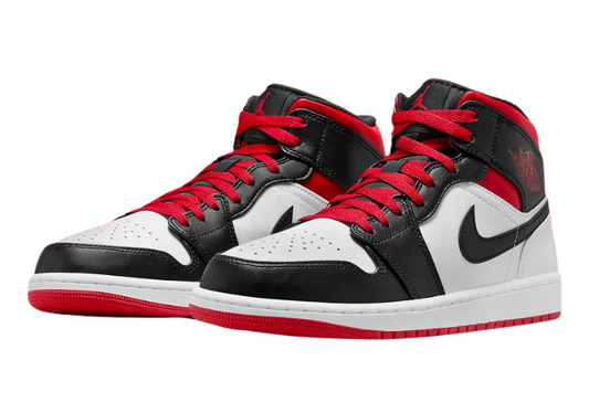 Air Jordan 1 Mid "Gym Red & Black Toe"