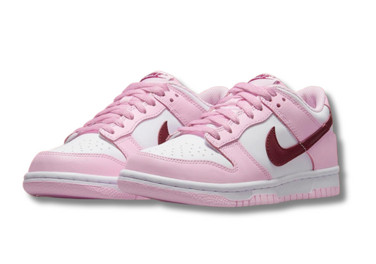 Dunk Low Pink Red White GS