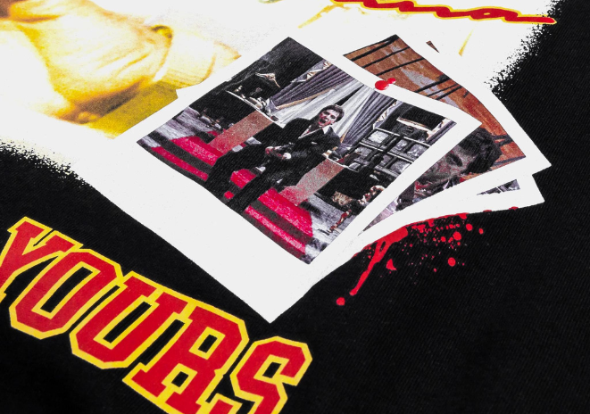 T-SHIRT SCARFACE STARS "BLACK"