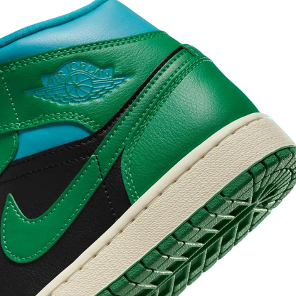 Jordan 1 Mid "Lucky Green Aquatone"