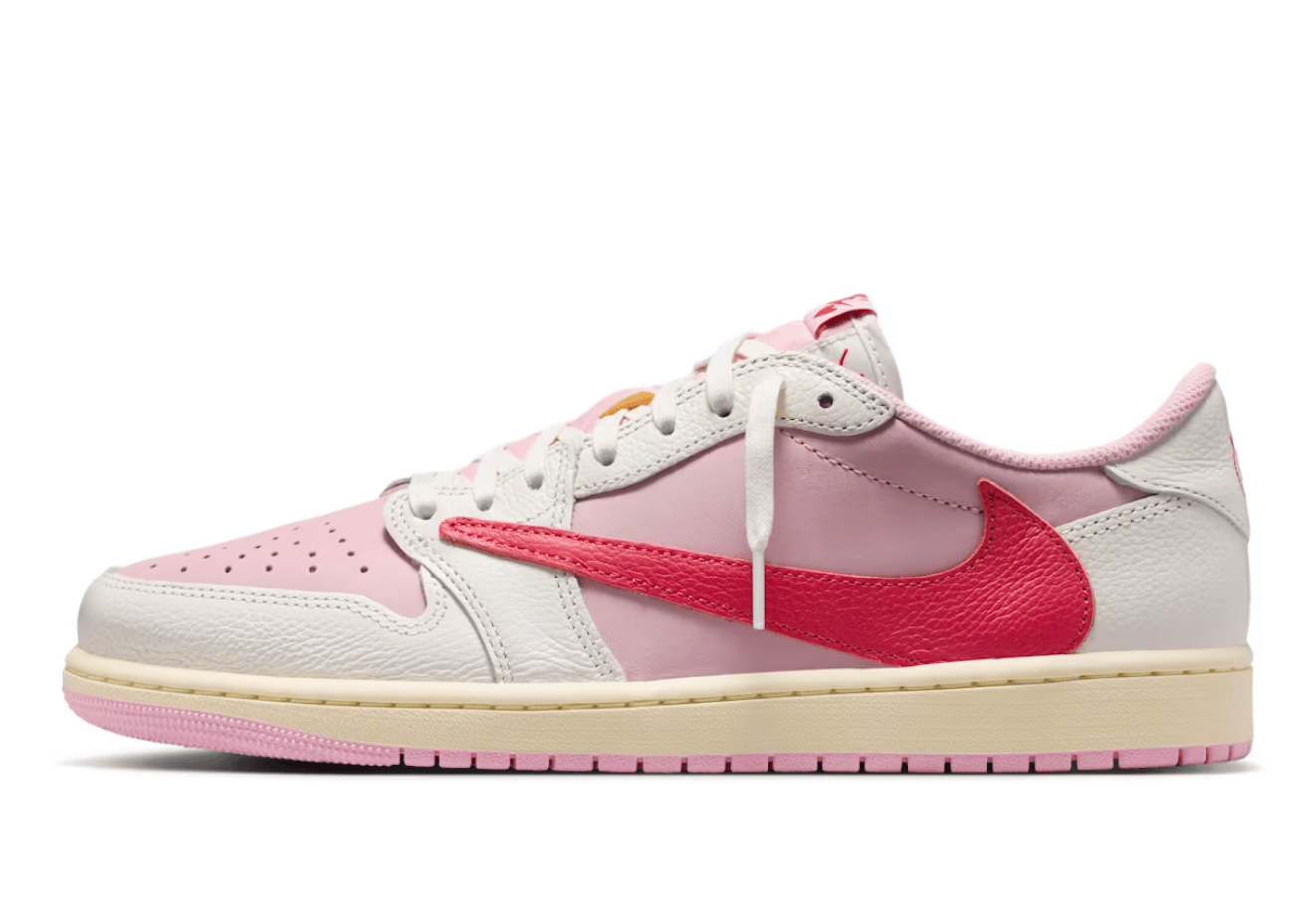 Air Jordan 1 Low x Travis Scott Shy Pink and Tropical Pink