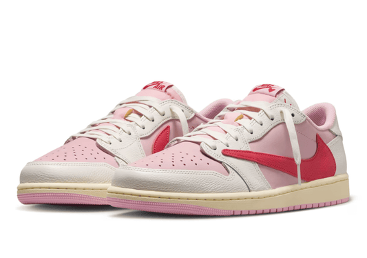 Air Jordan 1 Low x Travis Scott Shy Pink and Tropical Pink