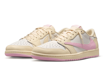 Air Jordan 1 Low x Travis Scott Muslin and Shy Pink