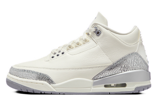 Air Jordan 3 "Sail Metallic Silver"