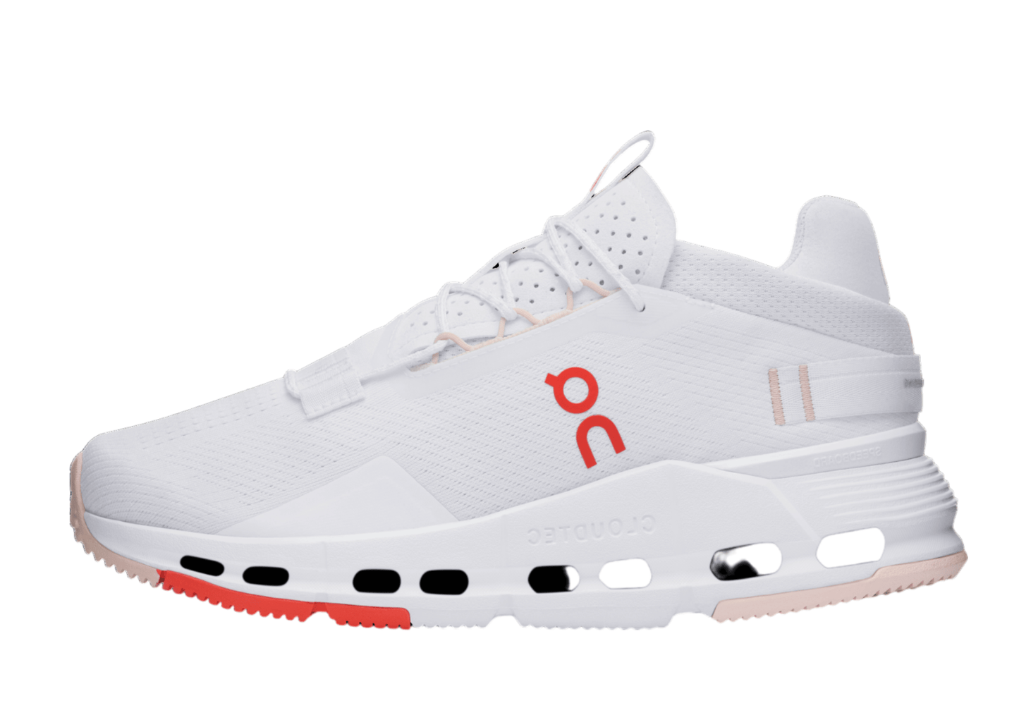 On Cloudnova 2 White / Flame Women's