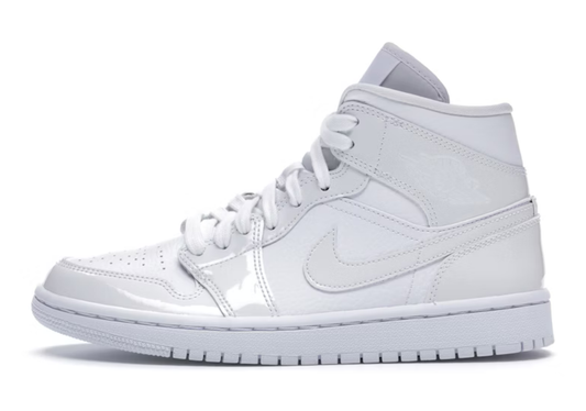 Air Jordan 1 Mid 'Triple White Patent' SIN CAJA
