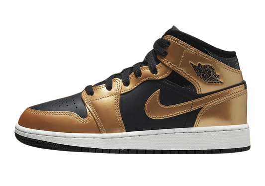 Air Jordan 1 Mid "Metallic Gold" GS