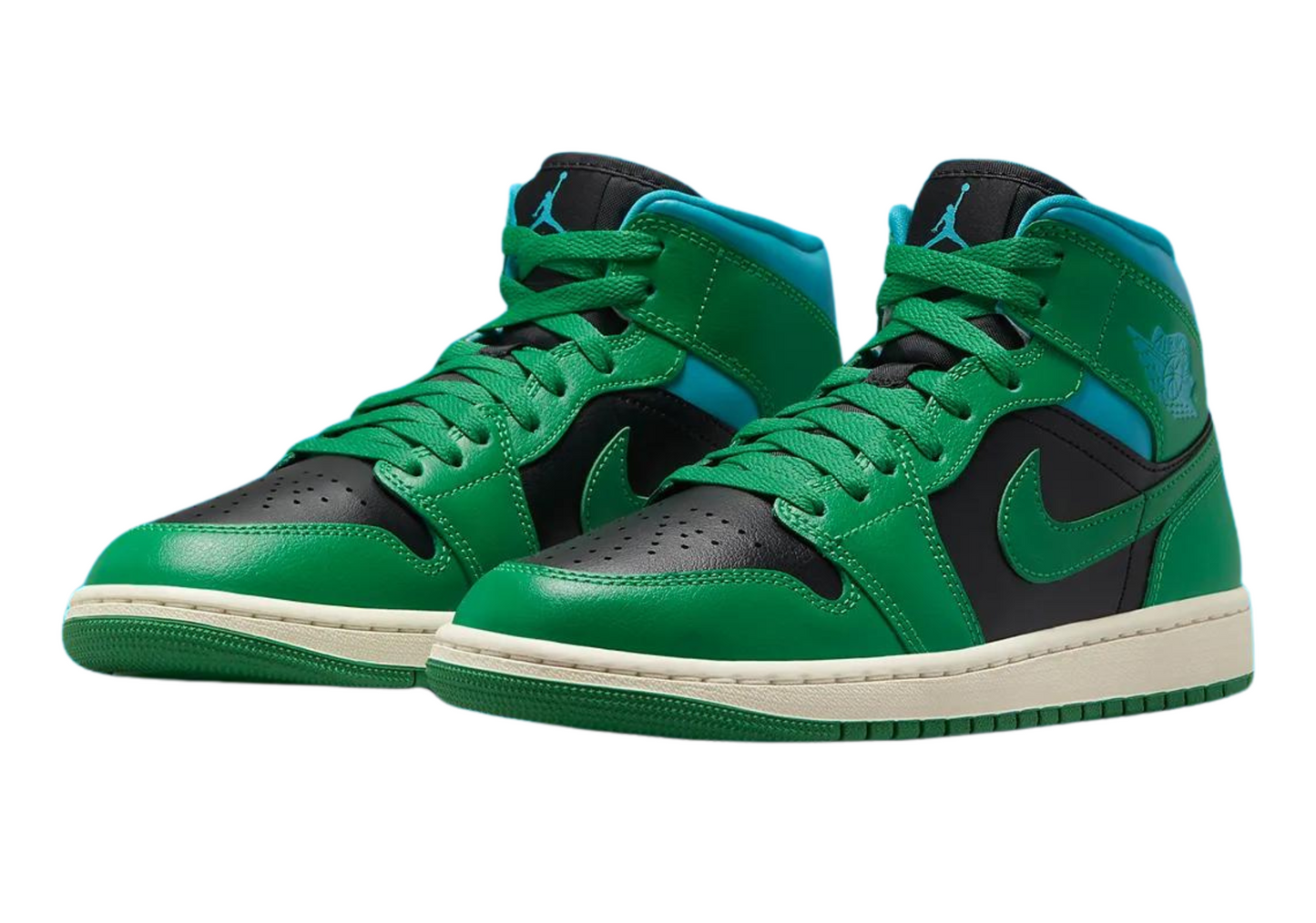 Jordan 1 Mid "Lucky Green Aquatone"