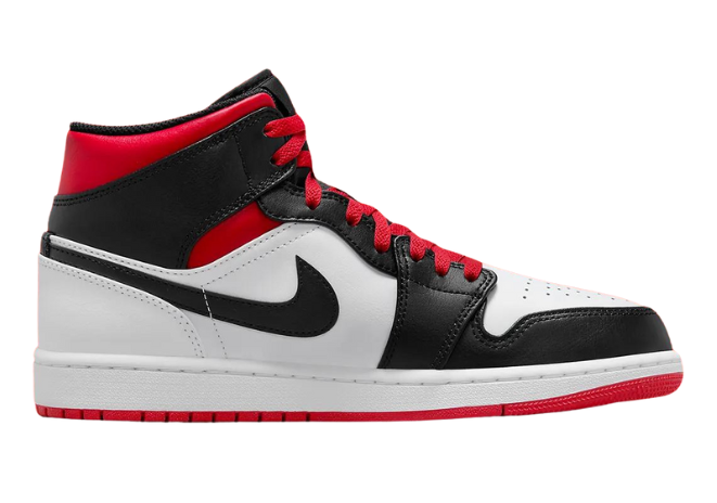 Air Jordan 1 Mid "Gym Red & Black Toe"