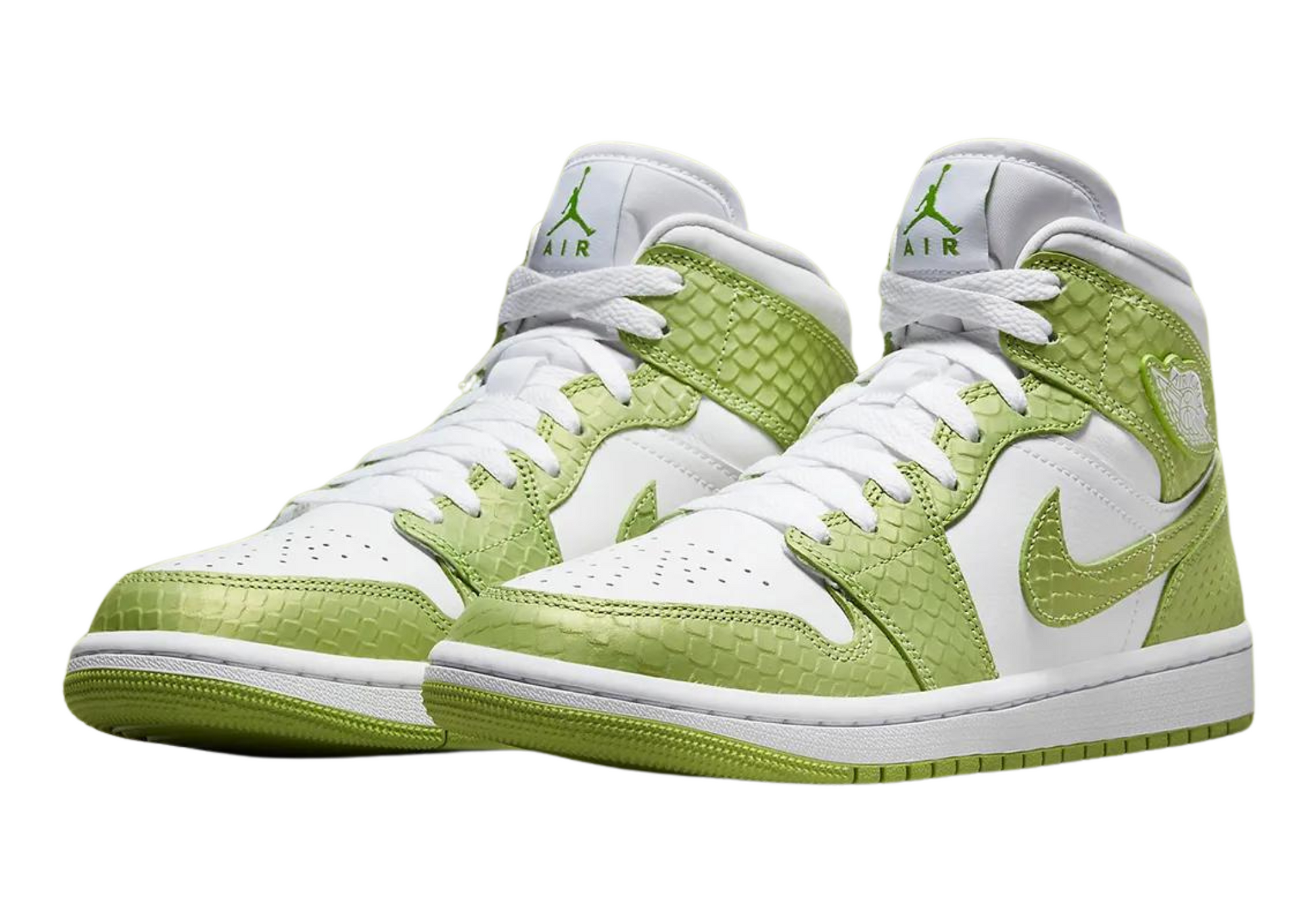Air Jordan 1 Mid SE Green Python W exclusive sneakers mx