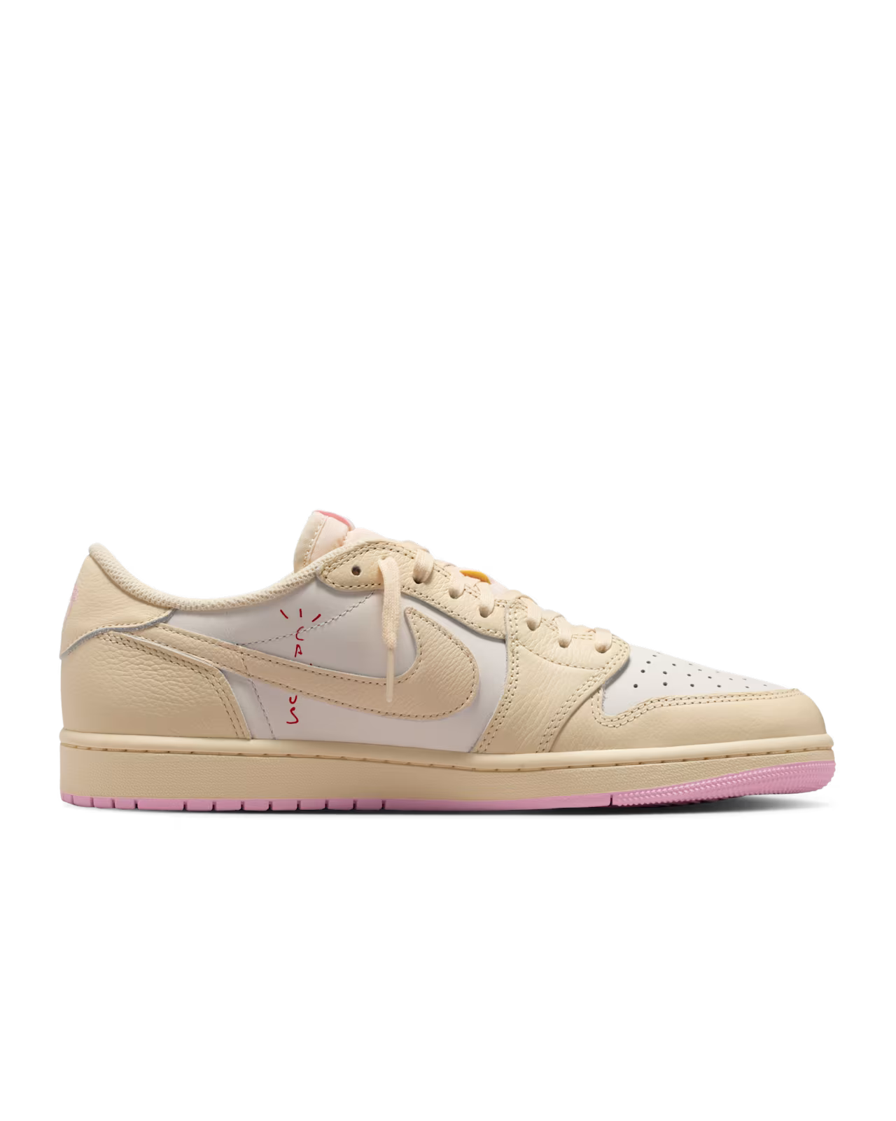 Air Jordan 1 Low x Travis Scott Muslin and Shy Pink
