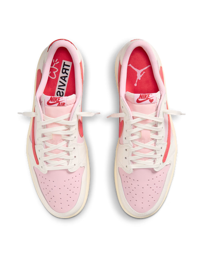 Air Jordan 1 Low x Travis Scott Shy Pink and Tropical Pink