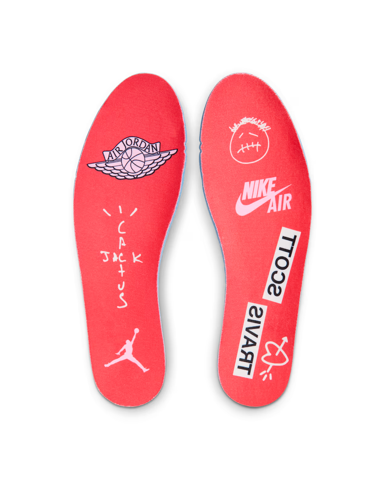 Air Jordan 1 Low x Travis Scott Shy Pink and Tropical Pink